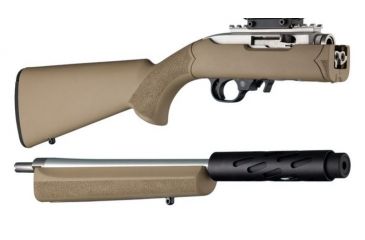 Image of Hogue Ruger 10/22 Takedown Rubber OverMold Stock w/ STD Barrel Channel Flat Dark Earth, 21340