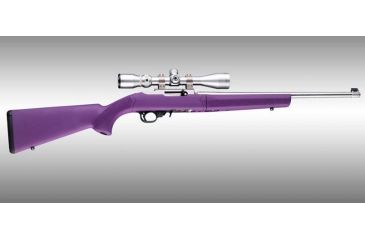 Image of Hogue Ruger 10/22 Takedown Rubber OverMold Stock w/ STD Barrel Channel Purple, 21046
