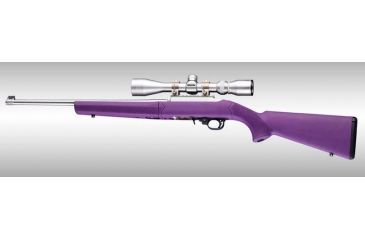 Image of Hogue Ruger 10/22 Takedown Rubber OverMold Stock w/ STD Barrel Channel Purple, 21046