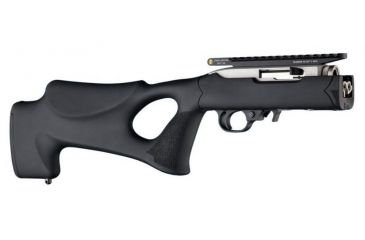 Image of Hogue Ruger 10/22 Takedown Thumbhole Rubber OverMold Stock w/ .920in. Diameter Barrel Channel Black, 21070