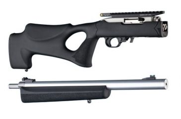 Image of Hogue Ruger 10/22 Takedown Thumbhole Rubber OverMold Stock w/ .920in. Diameter Barrel Channel Black, 21070