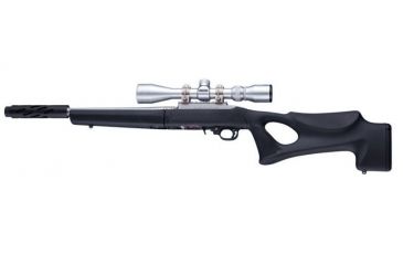 Image of Hogue Ruger 10/22 Takedown Thumbhole Rubber OverMold Stock Only Channel Black, 21060