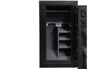 Image of Hollon Safe Fireproof, Drill &amp; Ballistic Resistant Gun Safe w/ Sargent &amp; Greenleaf Type 1 Electronic Lock, Black, Medium, CS-24E