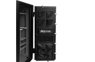 Image of Hollon Safe Fireproof, Drill &amp; Ballistic Resistant Gun Safe w/ Sargent &amp; Greenleaf Type 1 Electronic Lock, Black, Small, CS-12E