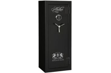 Image of Hollon Safe Fireproof, Drill &amp; Ballistic Resistant Gun Safe w/ Sargent &amp; Greenleaf Type 1 Electronic Lock, Black, Medium CS-24E