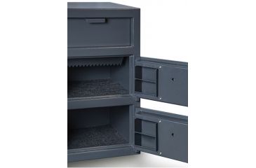 Image of Hollon Safe Hollon FDD-3020CC Double Door Depository Safe, Gray, Medium FDD-3020CC