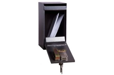 Image of Hollon Safe Hollon HDS-01K Under Counter Drop Safe, Gray, Small HDS-01K
