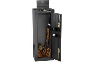 Image of Homak 14 Gun Cabinet - Black (contents not included)