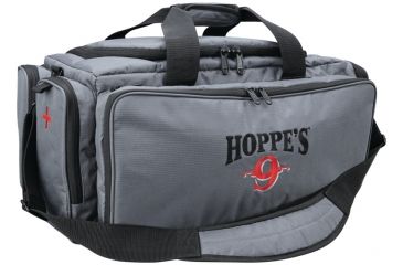 Image of Hoppe's 9 Range Bag, Large, Gray/Black with Hoppe's Logo, HRBL