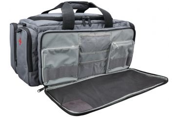 Image of Hoppe's 9 Range Bag, Large, Gray/Black with Hoppe's Logo, HRBL