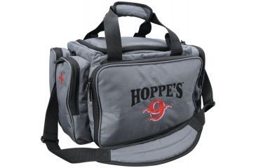 Image of Hoppe's 9 Range Bag, Medium, Gray/Black with Hoppe's Logo, HRBM