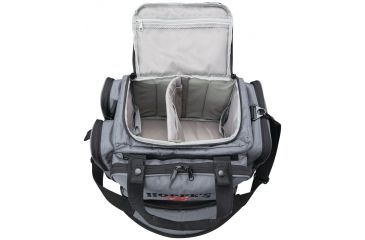 Image of Hoppe's 9 Range Bag, Medium, Gray/Black with Hoppe's Logo, HRBM