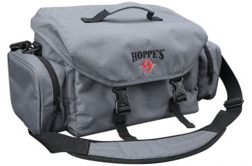 Image of Hoppe's 9 Range Bag, Small, Gray/Black with Hoppe's Logo, HRBS