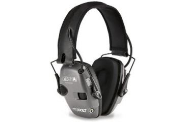 Image of Howard Leight Impact Sport Bolt Electronic Earmuff, Gray, One size fits most, R-02232