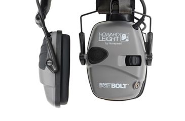 Image of Howard Leight Impact Sport Bolt Electronic Earmuff, Gray, One size fits most, R-02232