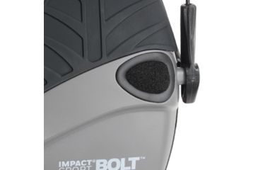 Image of Howard Leight Impact Sport Bolt Electronic Earmuff, Gray, One size fits most, R-02232