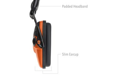 Image of Howard Leight Impact Sport Bolt Electronic Earmuff, Orange, One size fits most, R-02231