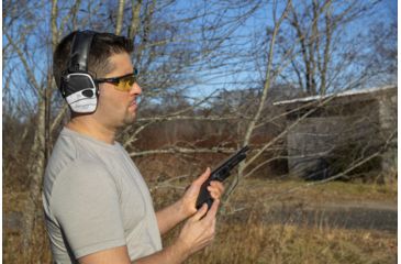 Image of Howard Leight Impact Sport MultiCam Sound Amplification Electronic Shooting Earmuff, Alpine Camo R-02528