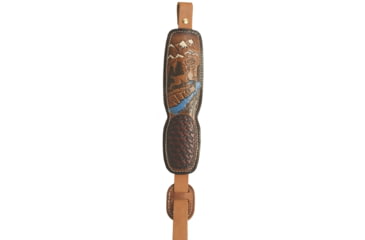 Image of Hunter Company ProHunter Padded Quick Adjust Sling, Deer with Creek Design, Chestnut Tan, 027-190, Chestnut Tan, 027-190