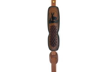 Image of Hunter Company ProHunter Padded Quick Adjust Sling, Deer with Moon Design, Chestnut Tan, 027-184, Chestnut Tan, 027-184