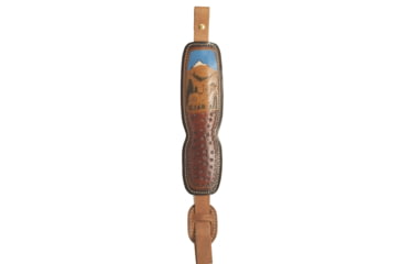 Image of Hunter Company ProHunter Padded Quick Adjust Sling, Two Deer and Mountain Design, Chestnut Tan, 027-181, Chestnut Tan, 027-181