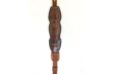 Image of Hunter Company Trophy Custom Padded Sling, Antelope Design, Chestnut Tan, 027-42, Chestnut Tan, 027-42