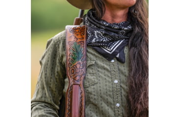 Image of Hunter Full-Grain Leather Custom Padded Rifle Sling