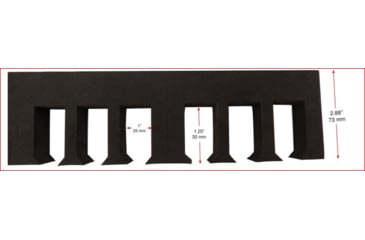 Image of Hyskore Double Stack Pistol Magazine Rack And Organizer, Black, 30316