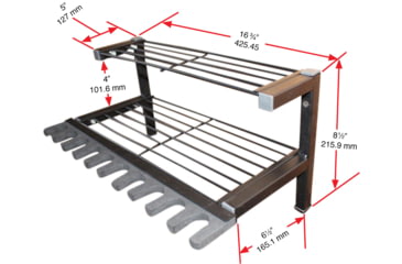Image of Hyskore Gun And Gear Rack, Black, 30241