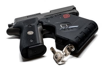 Image of USED IDENTILOCK SIG-A1 Biometric Trigger Lock, Black, ID010101SIGA1, EDEMO1, Condition Parts Only/Salvage, Defective