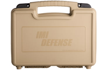 Image of IMI Defense Medium Pistol Case, 10.63 x 9.44 x 2.75, FDE, 97293