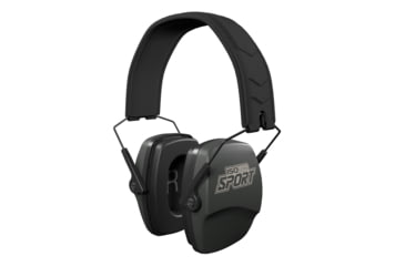 Image of ISOtunes Sport DEFY Slim Passive Earmuffs, Dark Green, Small/Large, IT-77
