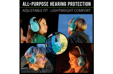 Image of ISOtunes Sport Junior Defender Protective Ear Muffs, 20 dB, 1 Pair, Blue, Kids, IT-96KB