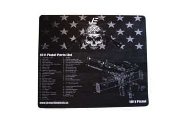 Image of JE Machine Tech Cleaning Mat with 1911 Imprint, 18.5in x 16in, Black TS-GT49