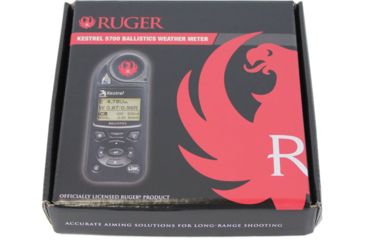 Image of Kestrel Ruger 5700 Ballistics Weather Meter with LiNK, Black, 5.0 x 1.9 x 1.1 in, 0857BLBLK-RUG