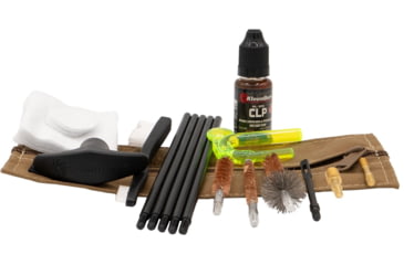 Image of KleenBore Compact Military/LE Rifle Tactical Kit, 5.56/9mm, Coyote, KB-MLE-5.56-9