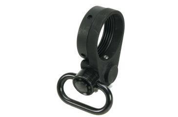 Image of Knight's Armament AR-15 Carbine Receiver End Plate with Ambi QD Sling Swivel Mount and Push Button Swivel, Black KM24103-1