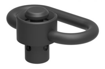 Image of Knight's Armament Push Button QD Sling Swivel, 1-1/4in Heavy Duty, Black KM97079