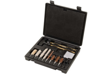 Image of Krome Compact Handgun Cleaning Kit, .22/.38/9mm/.357/.44/.45 Caliber, 14-Pieces, Black, 6.5 in x 7.75 in, 70607