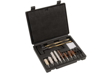 Image of Krome Compact Handgun Cleaning Kit, .22/.38/9mm/.357/.44/.45 Caliber, 14-Pieces, Black, 6.5 in x 7.75 in, 70607