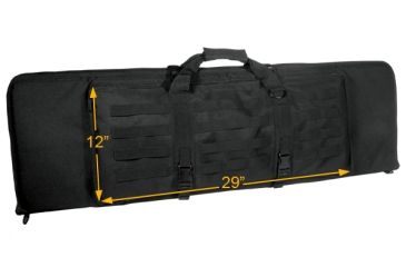 Image of Leapers Combat Web 38in Rifle Case, Black PVC-RC38B