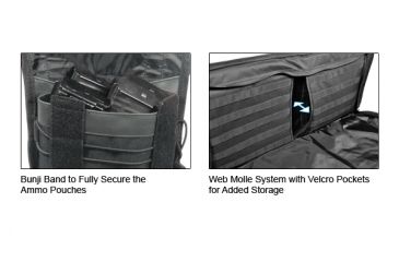 Image of Leapers Combat Web 38in Gun Case, Black PVC-RC38B
