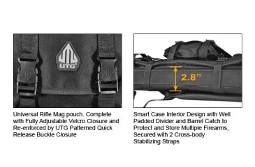 Image of Leapers Combat Web 34&quot; Gun Case, Black PVC-RC34B