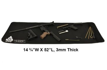 Image of Leapers UTG 14.75x52in Universal Firearm Cleaning Mat,Black, _x000D_ PVC-CLMAT01