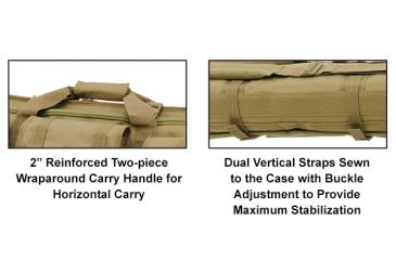 Image of Leapers UTG Combat Operation 42in RC Series Gun Case, Dark Earth PVC-RC42S-A