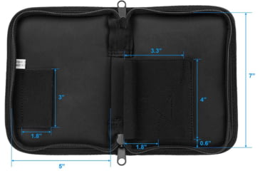 Image of Leapers UTG Discreet Handgun Case for Sub-compact Pistol and Revolver, Black, PVC-PC380