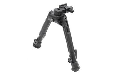 Image of Leapers UTG Heavy Duty Recon 360 Bipod, Cent Ht 6.69in.-9.12in., Black,TL-BP01, EDEMO7
