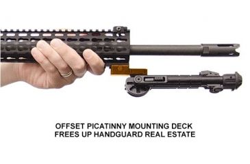 Image of Leapers UTG Heavy Duty Recon 360 Bipod, Cent Ht: 6.69in.-9.12in., _x000D_ TL-BP01, EDEMO7