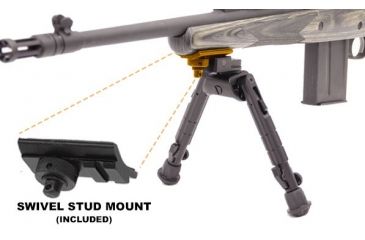 Image of Leapers UTG Heavy Duty Recon 360 Bipod, Cent Ht: 6.69in.-9.12in., _x000D_ TL-BP01, EDEMO7