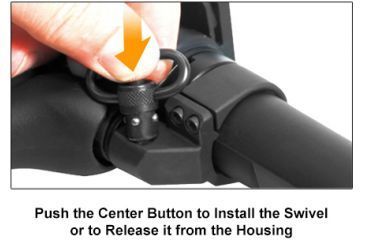 Image of Leapers UTG Model 4/15 Receiver Extension Tube Ambi Sling Adaptor Mount w/ QD Sling Swivel,TL-SWR02